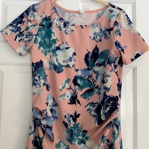 Worn once Pink Blush Maternity Floral Dress, S